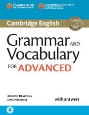 GRAMMAR AND VOCABULARY FOR ADVANCED BOOK WITH ANSWERS AND AUDIO | 9781107481114 | HEWINGS,MARTIN/HAINES,SIMON