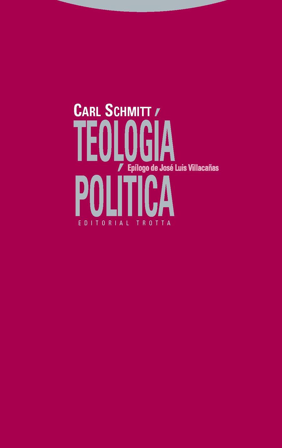 TEOLOGÍA POLÍTICA | 9788498790849 | SCHMITT, CARL
