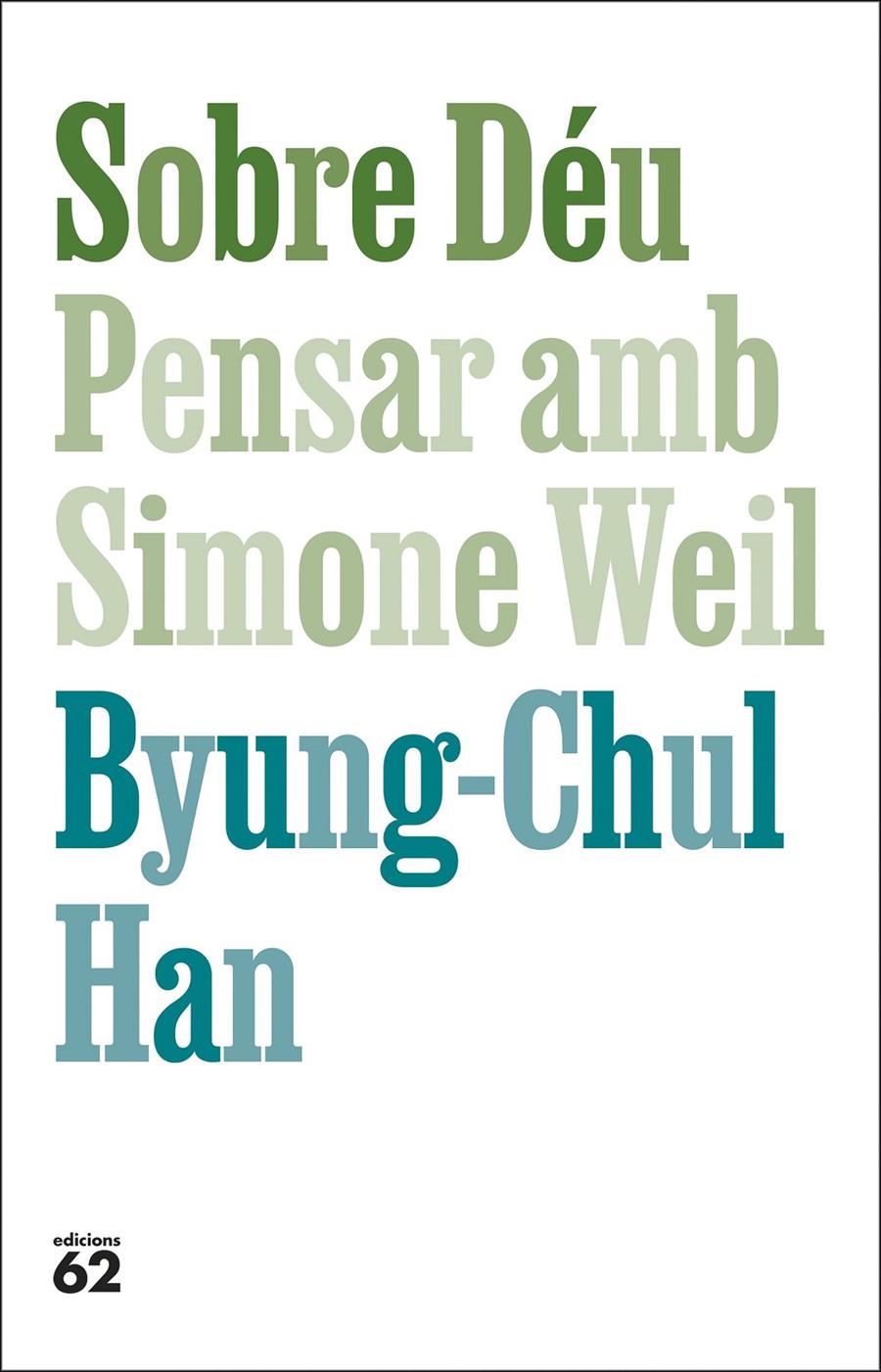 SOBRE DÉU. PENSAR AMB SIMONE WEIL | 9788429782813 | HAN, BYUNG-CHUL