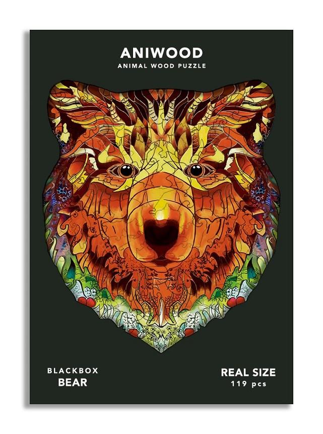ANIWOOD: ANIMAL WOOD PUZZLE. BEAR (M) | 0726367923133