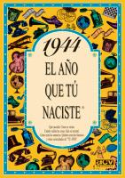 1944 EL AÑO QUE TU NACISTE | 9788488907813