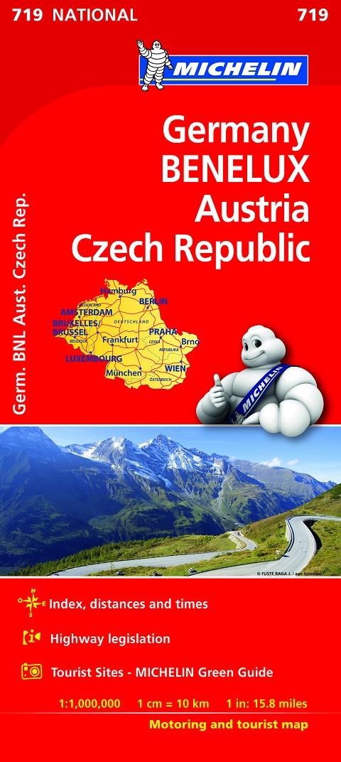 ALEMANIA BENELUX AUSTRIA REP. CHECA MAPA NATIONAL 2019 | 9782067219854 | VARIOS AUTORES