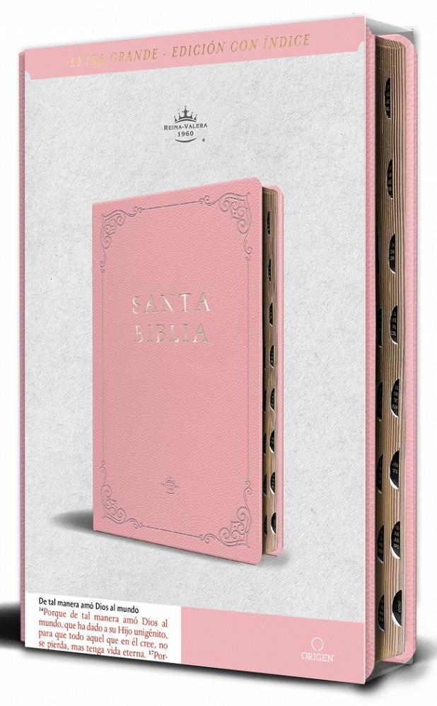 BIBLIA RVR 1960 SIMIL PIEL ROSADA TAMAÑO MANUAL NOMBRES DE DIOS | 9798890982131 | REINA VALERA REVISADA