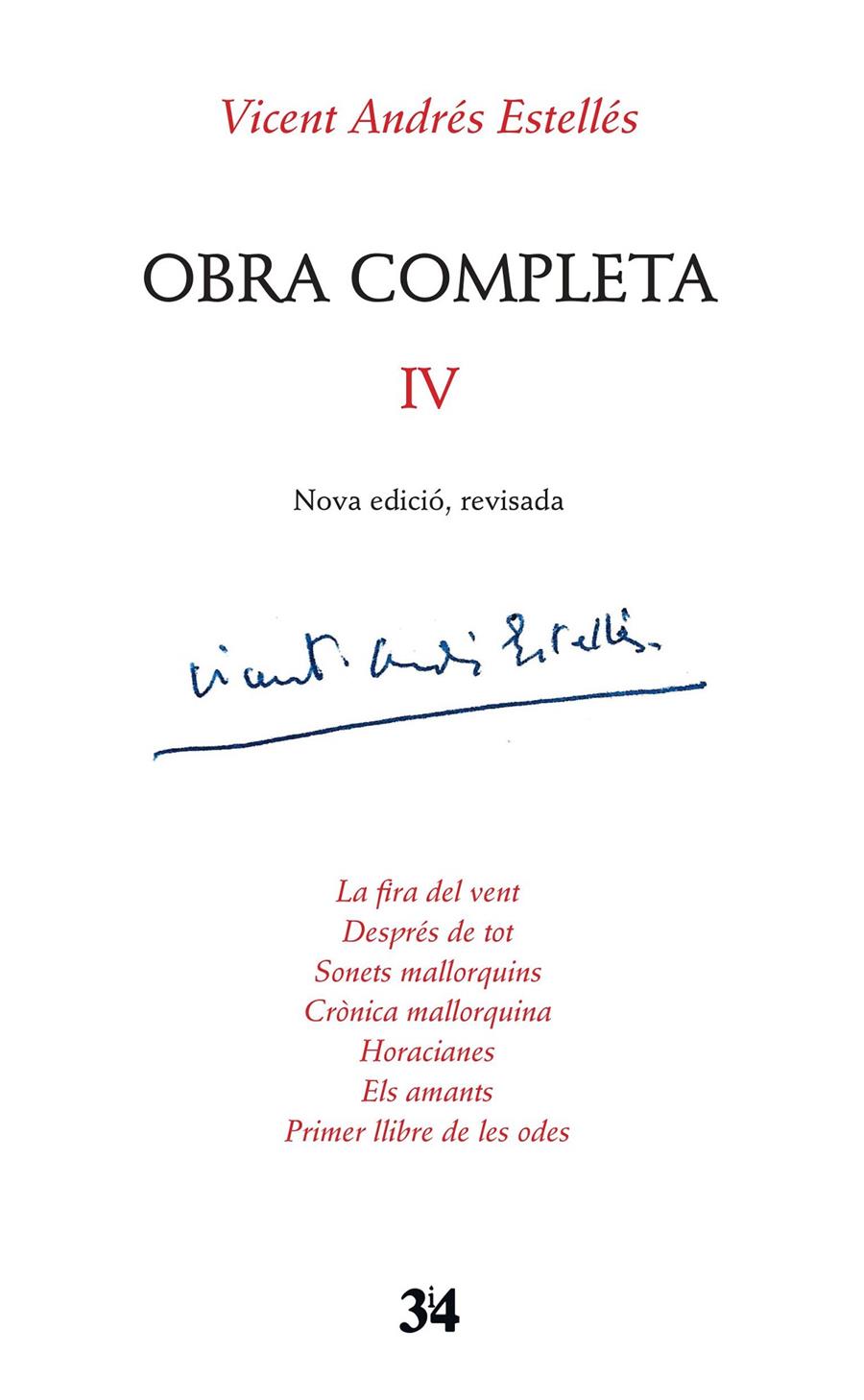 OBRA COMPLETA VOLUM 4. VICENT ANDRÉS ESTELLÉS | 9788416789740 | VICENT ANDRÉS ESTELLÉS