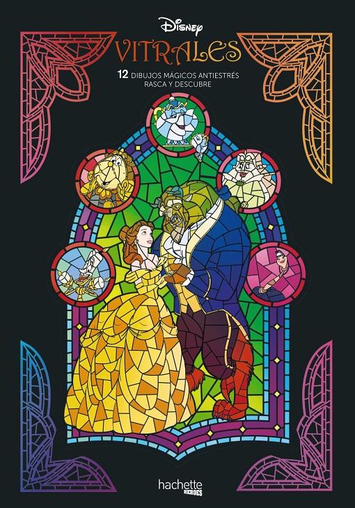 ARTETERAPIA. VITRALES DISNEY. 12 DIBUJOS ANTIESTRÉS: RASCA Y DESCUBRE | 9788417240837 | VARIOS AUTORES