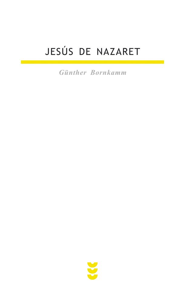JESUS DE NAZARET | 9788430106530 | BORNKAMM, GÜNTHER