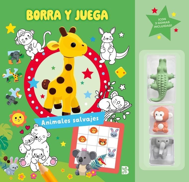 BORRA Y JUEGA - ANIMALES SALVAJES | 9789403243917 | BALLON