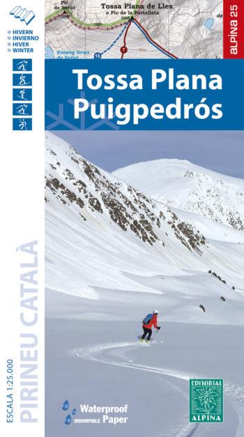MAPA D'HIVERN TOSSA PLANA PUIGPEDROS 1:25.000  | 9788480909013