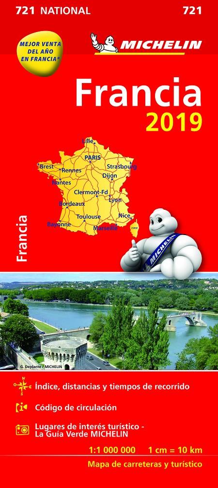 FRANCIA MAPA NATIONAL 2019 | 9782067236530 | VARIOS AUTORES