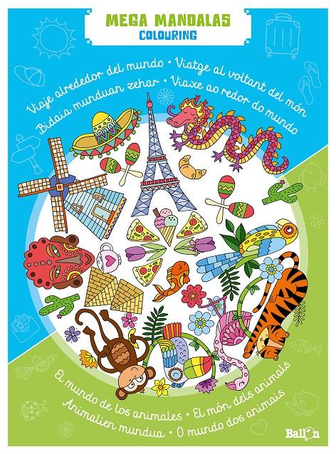 MEGA MANDALAS - ANIMALES Y MUNDO | 9789403209524 | BALLON