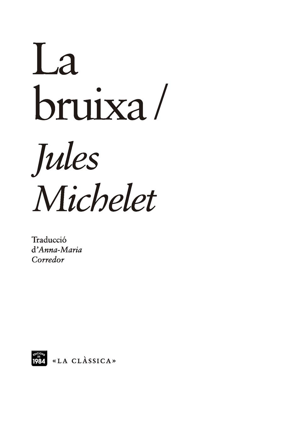 LA BRUIXA | 9788416987610 | MICHELET, JULES