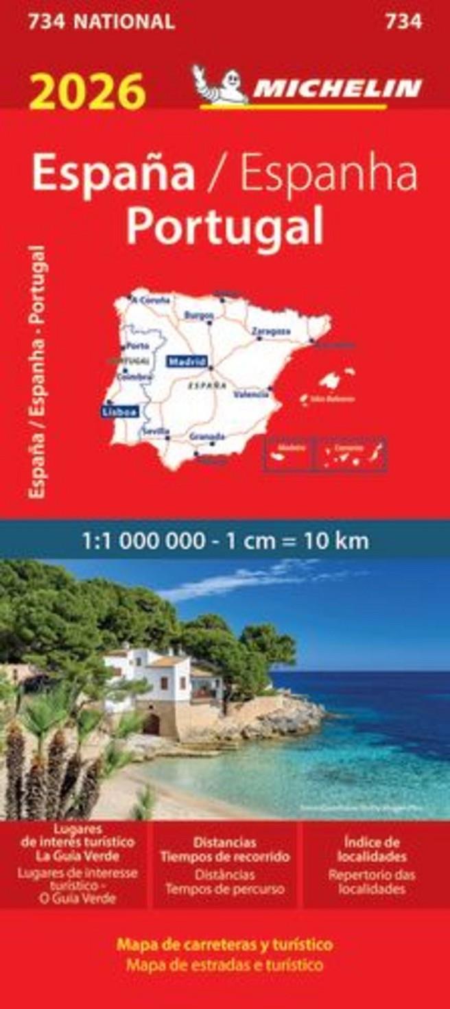 MAPA NATIONAL ESPAÑA/PORTUGAL 11734 | 9782067270343