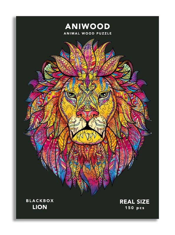 ANIWOOD: ANIMAL WOOD PUZZLE LION (M) | 0726367923171