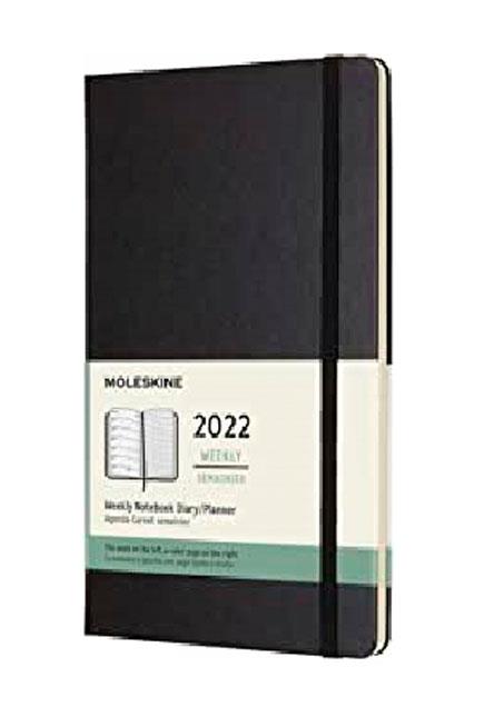 2022 AGENDA SEMANAL LARGE NEGRA TAPA DURA | 8056420855746