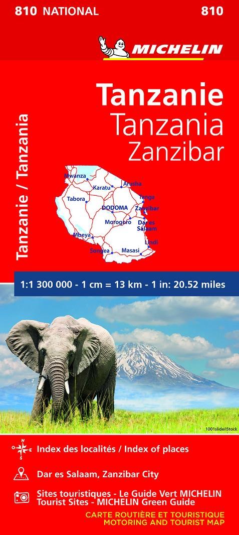 MAPA NATIONAL TANZANIA-ZANZÍBAR 2020 | 9782067242586 | MICHELIN