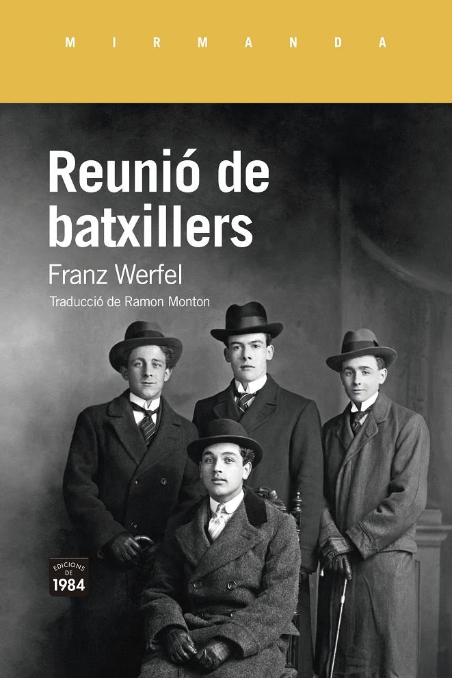 REUNIÓ DE BATXILLERS. HISTÒRIA D'UNA CULPA JUVENIL | 9788418858178 | WERFEL, FRANZ