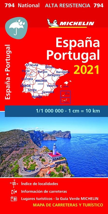 MAPA NATIONAL ESPAÑA - PORTUGAL 2021 "ALTA RESISTENCIA" | 9782067250086 | VARIOS AUTORES