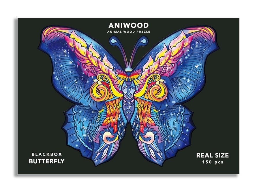ANIWOOD: ANIMAL WOOD PUZZLE BUTTERFLY (M) | 0726367923201