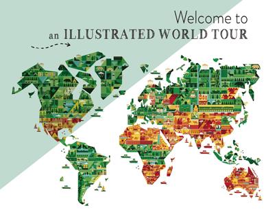 WELCOME TO AN ILLUSTRATED WORLD TOUR | 9788417557430