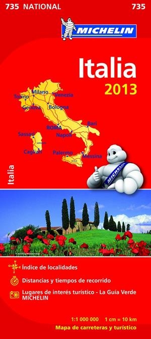 MAPA NATIONAL ITALIA 2013 | 9782067180598 | VARIOS AUTORES