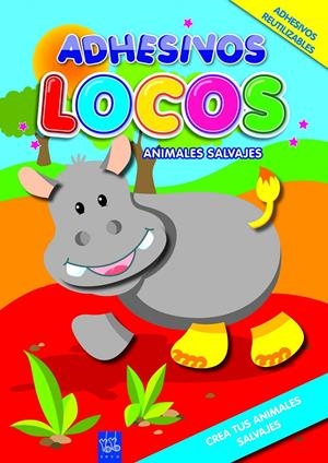 ADHESIVOS LOCOS. ANIMALES SALVAJES | 9788408089957 | YOYO