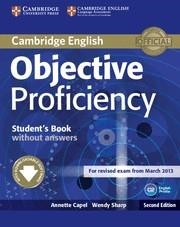 OBJECTIVE PROFICIENCY STUDENT'S BOOK WITHOUT ANSWERS WITH DOWNLOADABLE SOFTWARE | 9781107611160 | CAPEL, ANNETTE/SHARP, WENDY