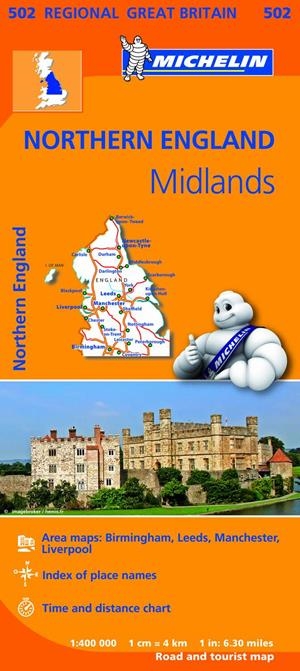 MAPA REGIONAL NORTHERN ENGLAND, MIDLANDS | 9782067183254 | VARIOS AUTORES
