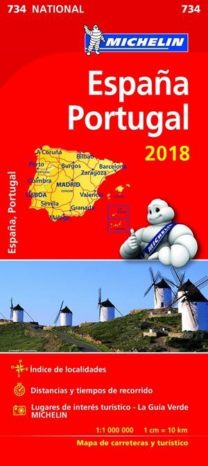 MAPA NATIONAL ESPAÑA - PORTUGAL 2018 | 9782067226654 | VARIOS AUTORES