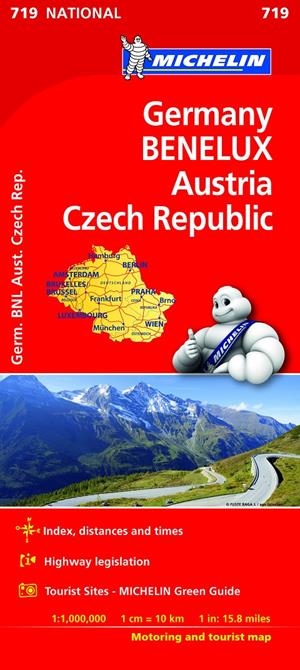 ALEMANIA BENELUX AUSTRIA REP. CHECA MAPA NATIONAL 2019 | 9782067219854 | VARIOS AUTORES