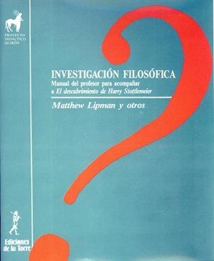 INVESTIGACION FILOSOFICA.MANUAL DEL PROFESOR PARA      (DIP) | 9788486587468 | LIPMAN, MATTHEW