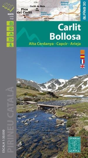 CARLIT BOLLOSA. ALTA CERDANYA, CAPCIR, ARIEJA | 9788480908276 |  1:30.000 -ALPINA