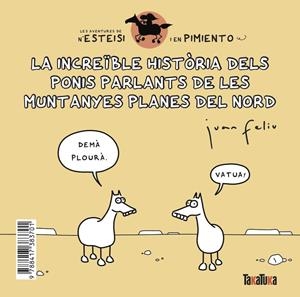 LA INCREÏBLE HISTÒRIA DELS PONIS PARLANTS DE LES MUNTANYES PLANES DEL NORD | 9788417383701 | FELIÚ SASTRE, JUAN