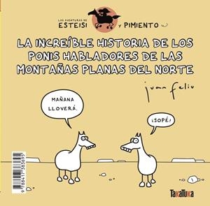 LA INCREÍBLE HISTORIA DE LOS PONIS HABLADORES DE LAS MONTAÑAS PLANAS DEL NORTE | 9788417383695 | FELIÚ SASTRE, JUAN
