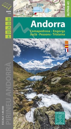 ANDORRA. COMAPREDROSA-ENGORGS-JUCLÀ-PESSONS-TRISTAINA | 9788480908429 |  1:40.000 -ALPINA
