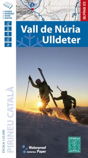 VALL DE NURIA- ULLDETER. MAPA D'HIVERN 1:25.000 -ALP | 9788480908535 |  1:25.000 -ALPINA EDICIÓ 2020-2021