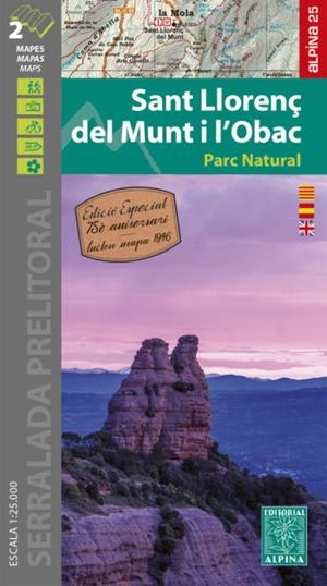 SANT LLORENÇ DEL MUNT I L'OBAC  | 9788480908573 | 1:25.000 -ALPINA