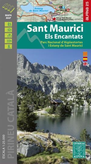 SANT MAURICI. ELS ENCANTATS.1:25.000  -ALPINA | 9788480908603 | 1:25.000  -ALPINA. MAPA + CARPETA EXCURSIONISTA
