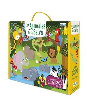 LOS ANIMALES DE LA SELVA. 30 PIEZAS. CON PUZZLE EDIC. ILUSTRADO (ESPAÑOL) | 9788418127304 | V. MANUZZATO