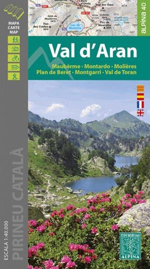 VAL D'ARAN. MAUBÈRME-MONTARDO-MOLIÈRES-OLAN DE BERET-MONTGARRI-VAL DE TORAN | 9788480908771 | 1:40.000 -ALPINA