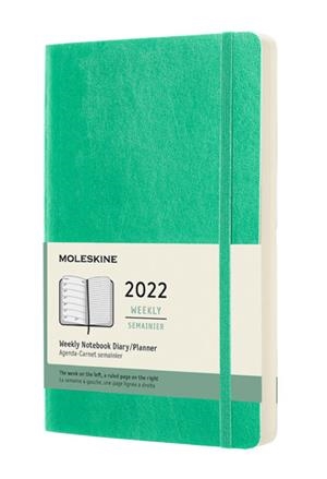 2022 AGENDA 12 MESES SEMANAL L VERDE HIELO TAPA BL | 8056420858655