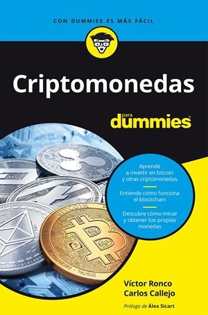 CRIPTOMONEDAS PARA DUMMIES | 9788432905926 | RONCO VILADOT, VÍCTOR/CALLEJO GONZÁLEZ, CARLOS