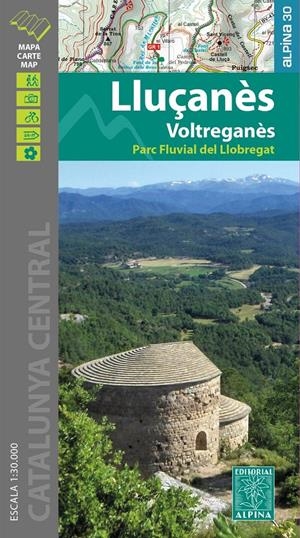 MAPA LLUÇANES. VOLTREGANES, PARC FLUVIAL DEL LLOBREGAT | 9788480901833