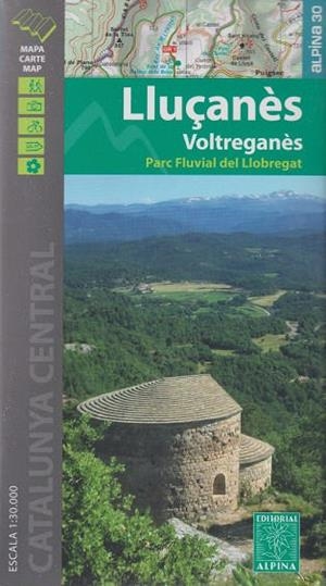 MAPA LLUÇANES. VOLTREGANES, PARC FLUVIAL DEL LLOBR | 9788480909907