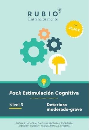 PACK ESTIMULACIÓN COGNITIVA. NIVEL 3 (DETERIORO MODERADO-GRAVE) | 9788418964305 | PEDROSA CASADO, BEATRIZ/ENRIQUE RUBIO POLO, SLU