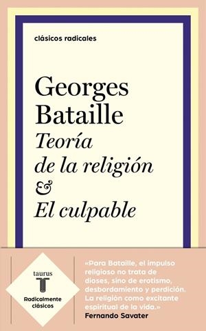 TEORÍA DE LA RELIGIÓN | 9788430619931 | BATAILLE, GEORGES