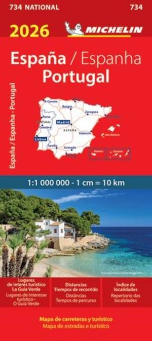 MAPA NATIONAL ESPAÑA/PORTUGAL 11734 | 9782067270343